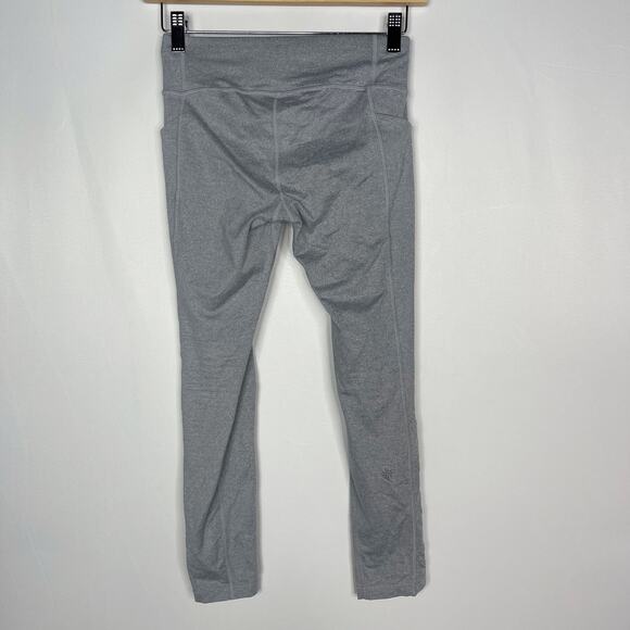 Athleta Girl L 12 Cobblestone Grey Heather Fold You So Tight Activewear Leggings - Picture 2 of 13